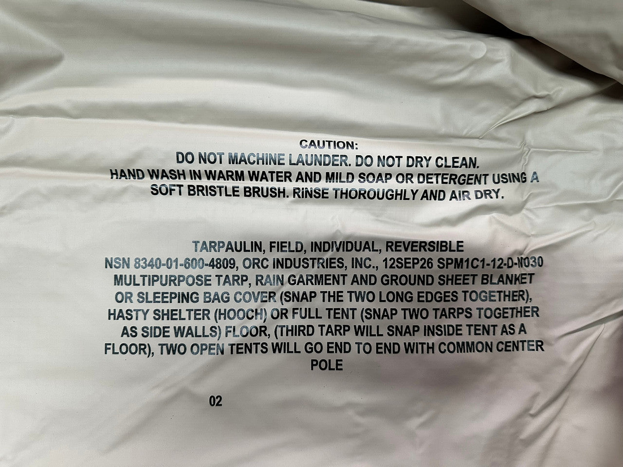 ACU Digital Field Tarpaulin, Tan Backing, USGI: US Military Surplus