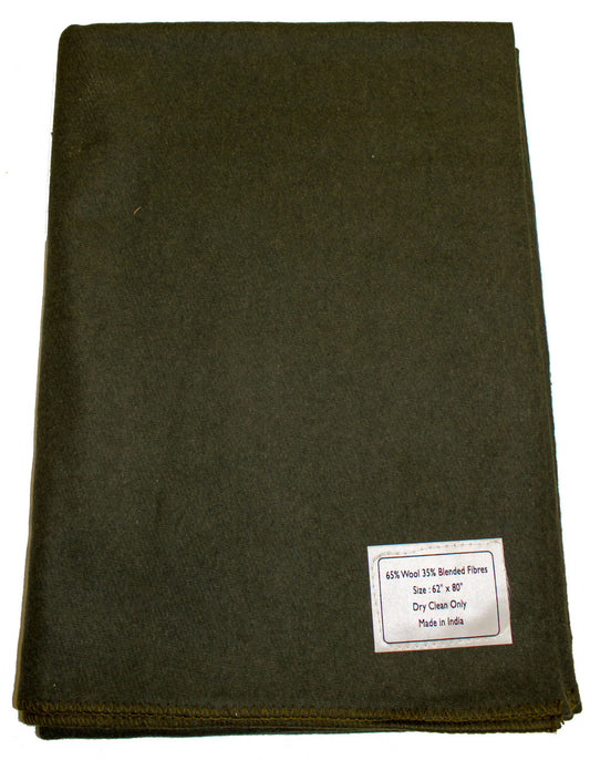 French Army Style Wool Blanket