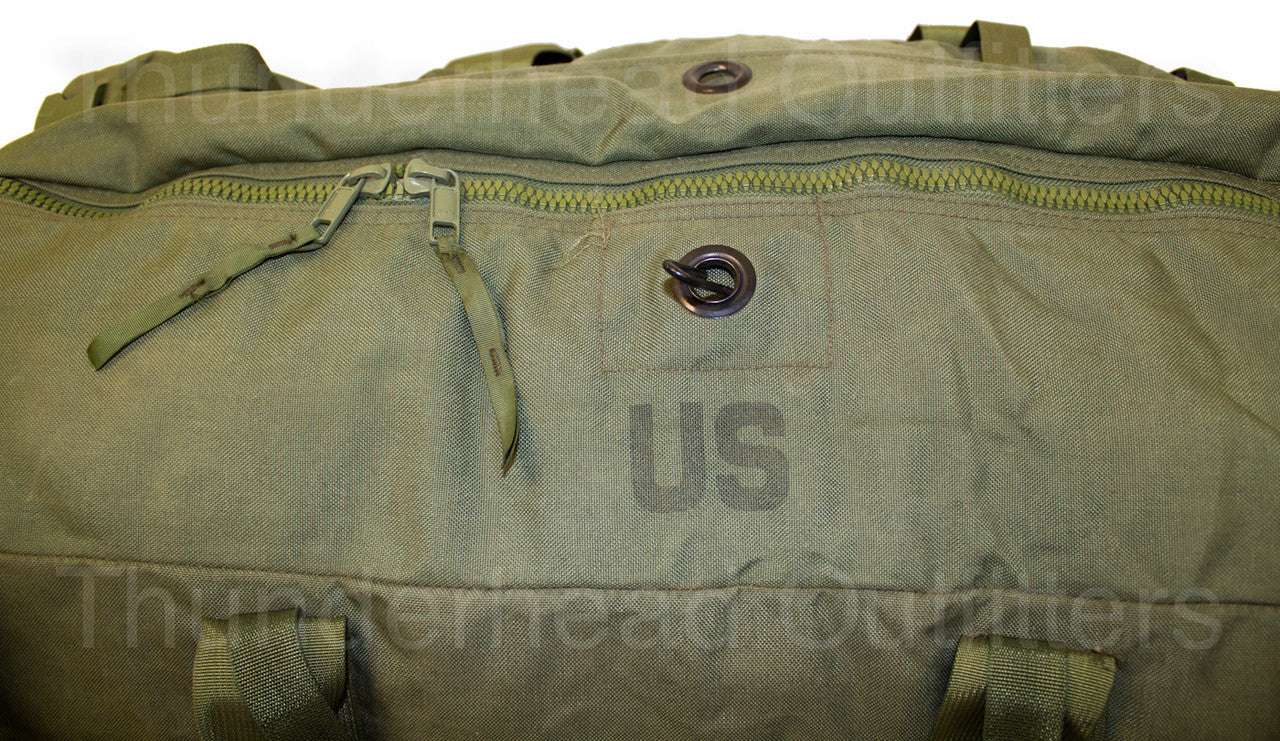 USGI US Military Surplus Duffel Bag, Improved with Zipper and Backpack Straps