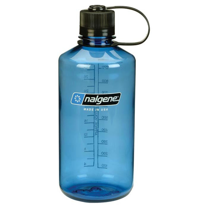 Nalgene 32oz Narrow Mouth Bottle: Blue / Black