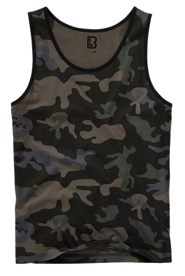 Brandit Essential Tank Top: Dark Camo