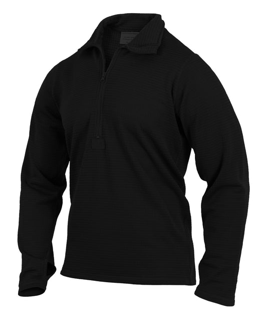 Rothco ECWCS Grid Fleece Top: Black