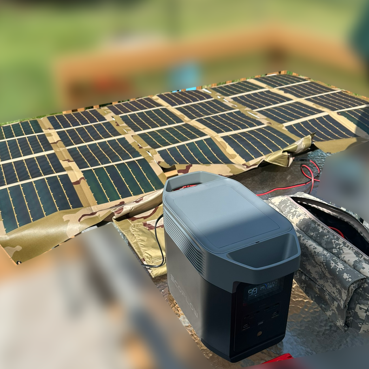 P3 60W Desert Solar Panel Charger, USGI: US Military Surplus
