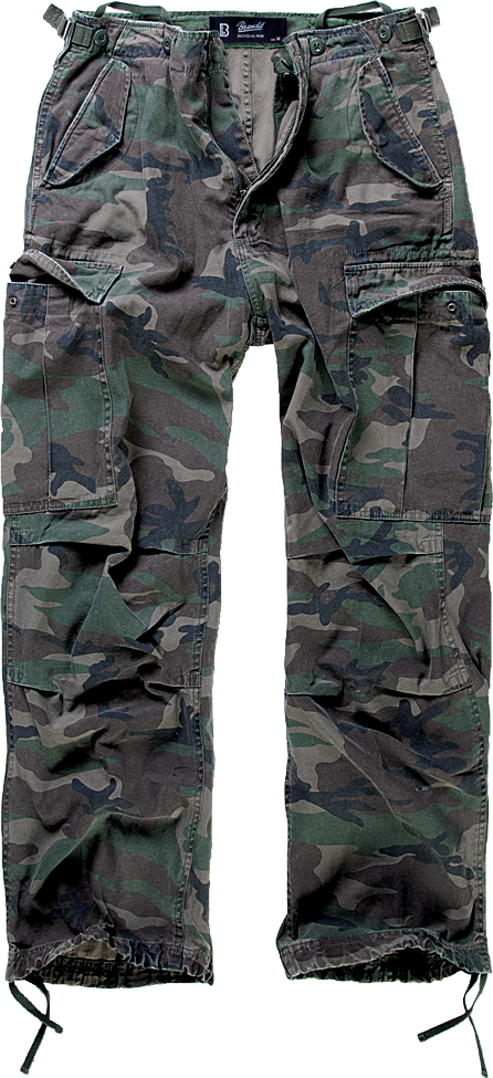 Brandit M-65 Cargo Pants: Woodland Camo