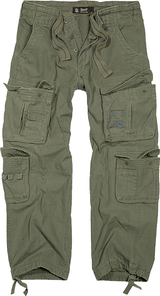 Brandit Authentic Cargo Pants: Olive Drab
