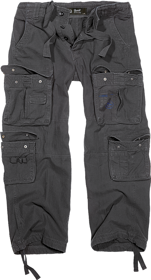 Brandit Authentic Cargo Pants: Black