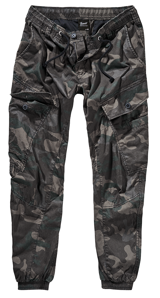 Brandit Cargo Jogger Pants: Dark Camo