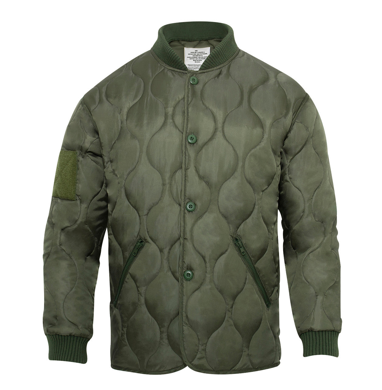 Rothco Quilted Woobie Jacket: Olive Drab