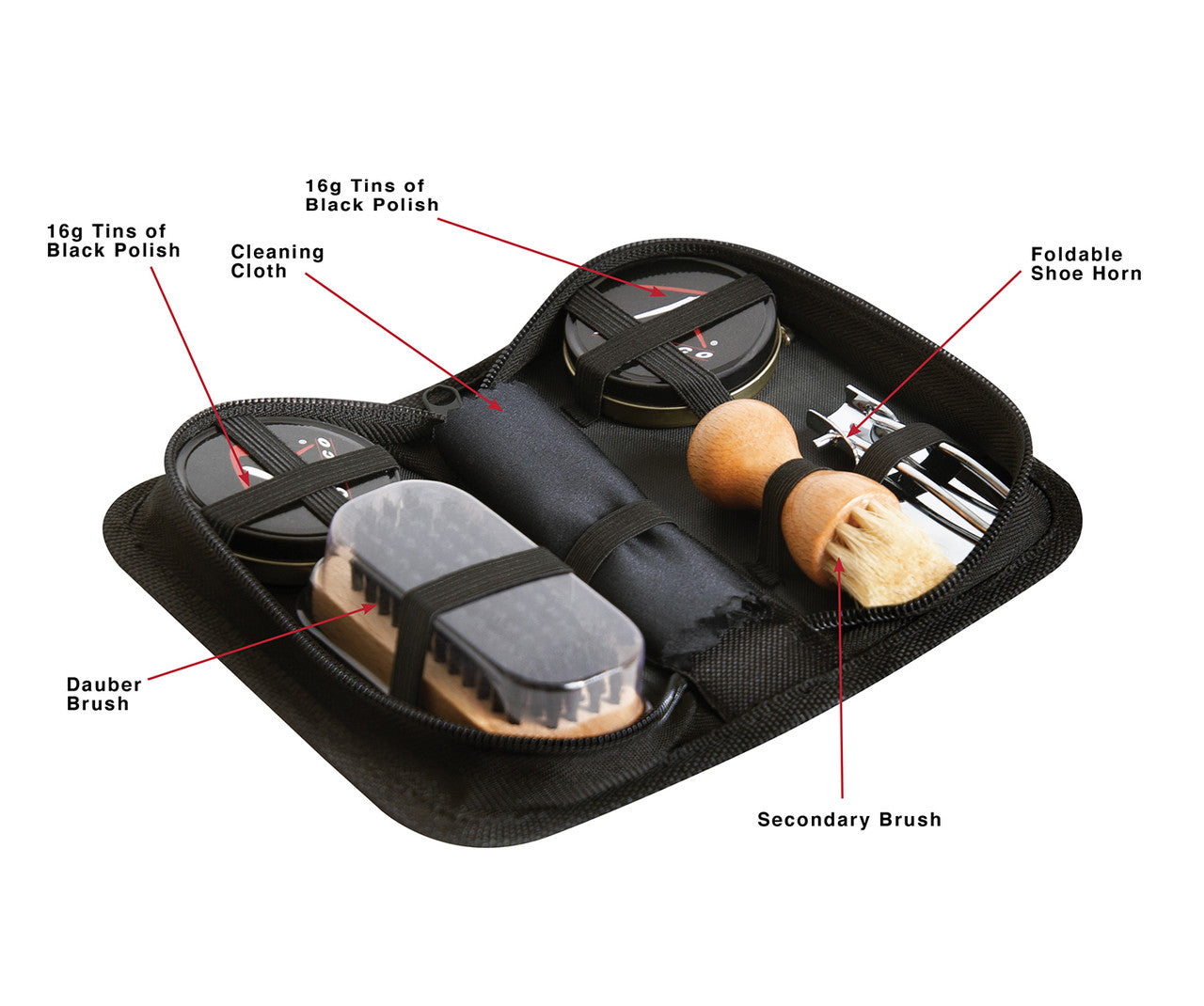 Rothco Compact Shoe Care Kit