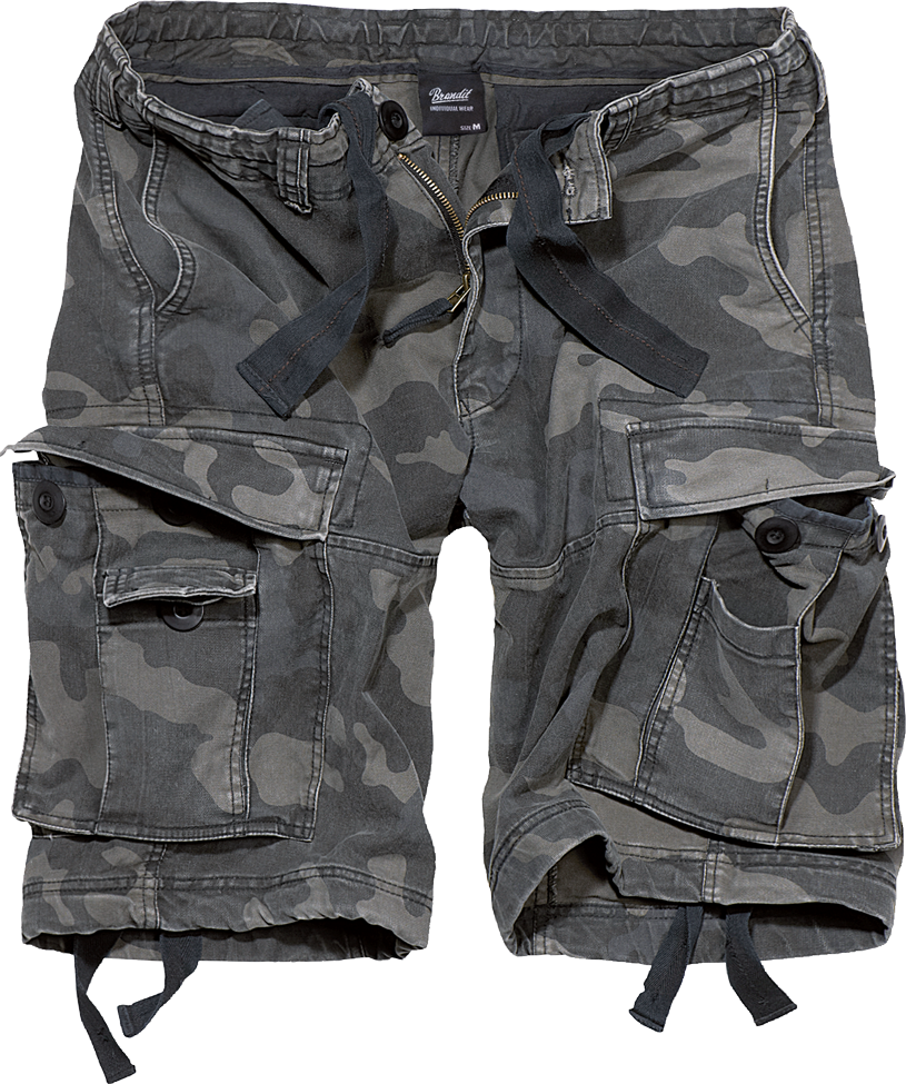 Brandit Classic Cargo Shorts: Dark Camo