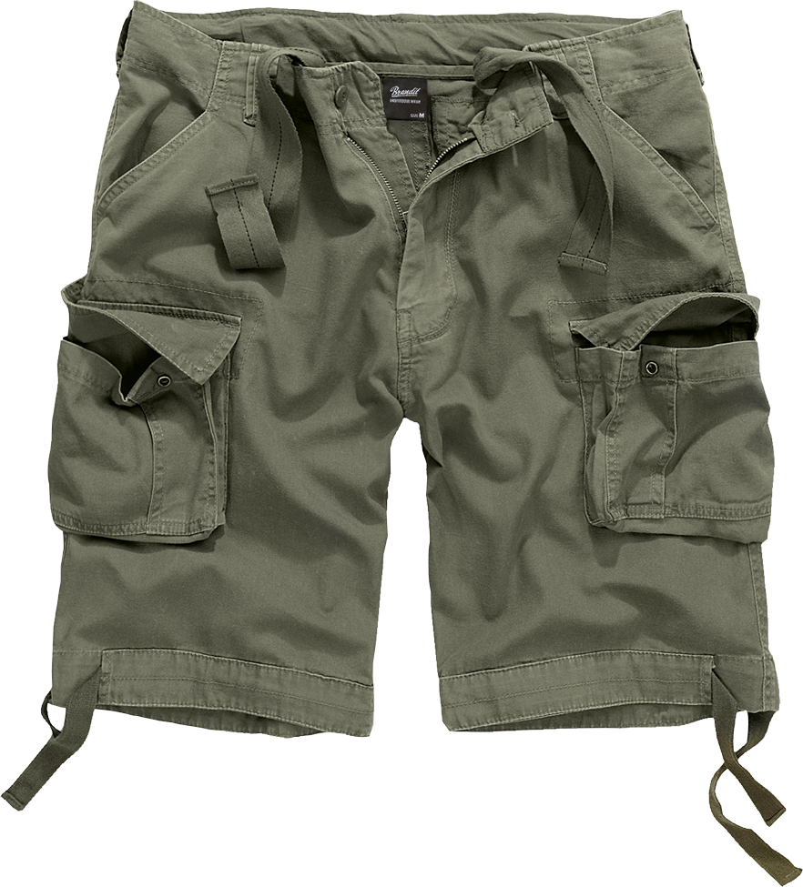 Brandit Utility Cargo Shorts: Olive Drab