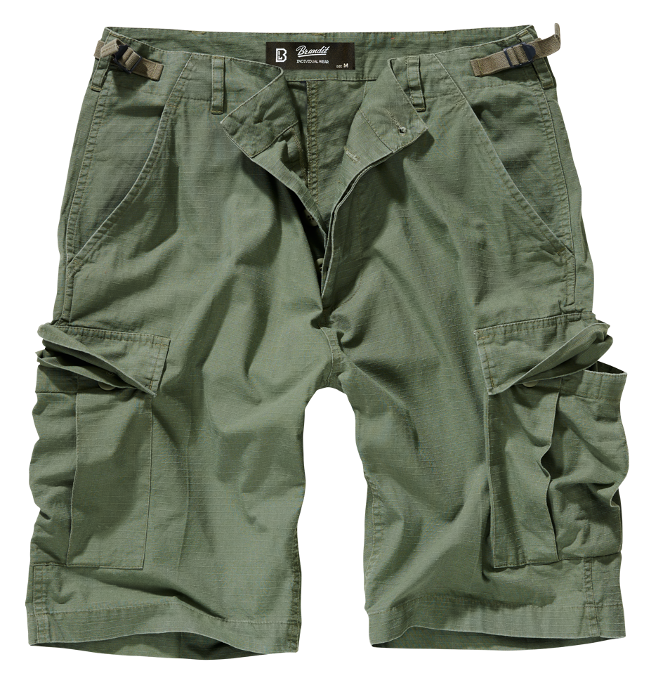 Brandit BDU Ripstop Cargo Shorts: Olive Drab