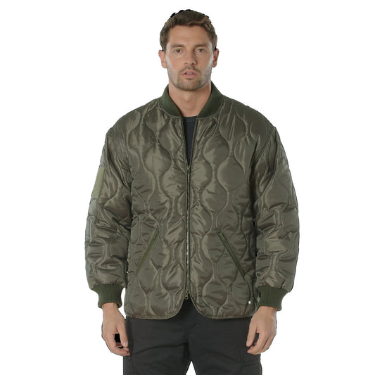 Rothco Concealed Carry Quilted Woobie Jacket: Olive Drab