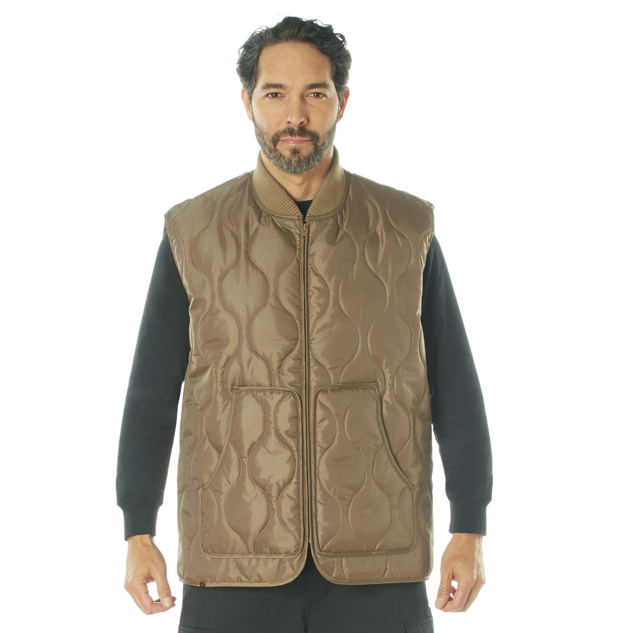 Rothco Quilted Woobie Vest: Coyote Brown