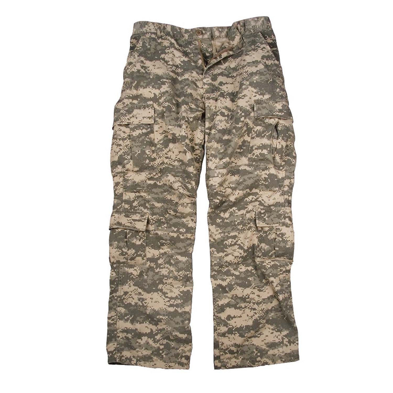 Rothco Vintage Camo Paratrooper Fatigue Pants: ACU Digital Camo