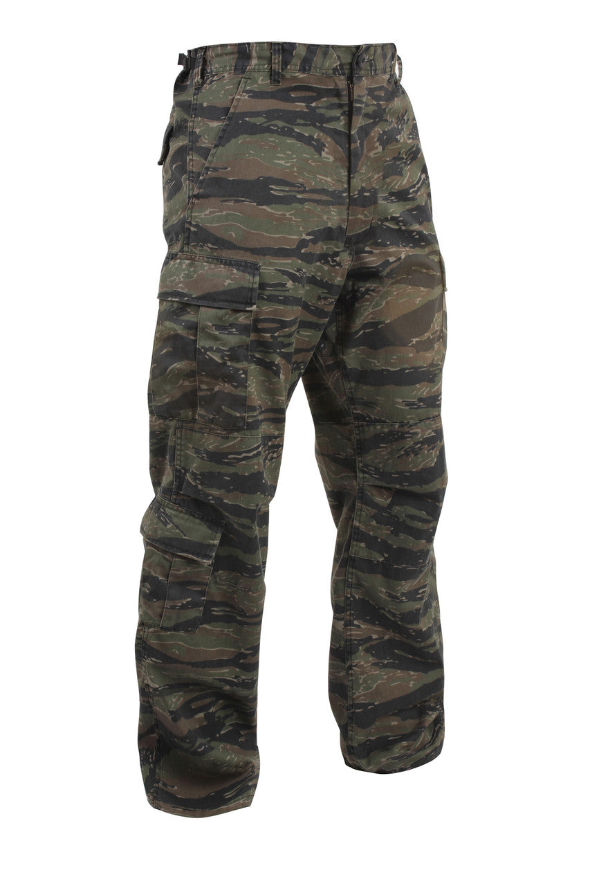 Rothco Vintage Camo Paratrooper Fatigue Pants: Tiger Stripe Camo