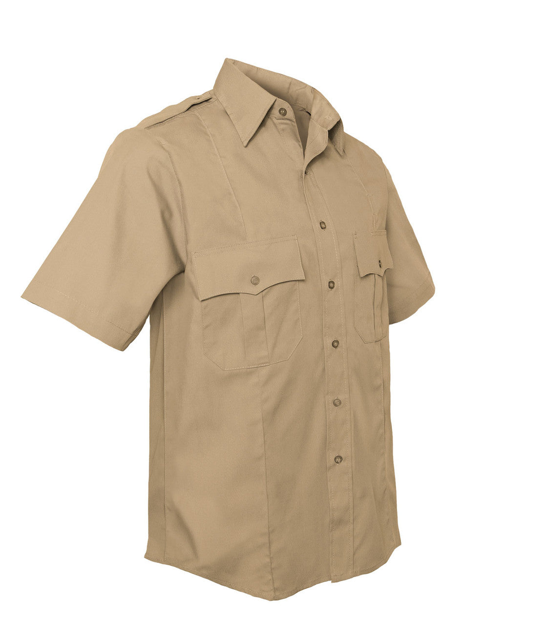 Rothco Short Sleeve Uniform Shirt: Khaki