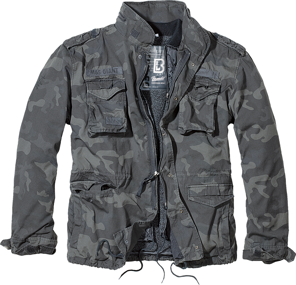 Brandit M-65 Premium Field Jacket: Dark Camo