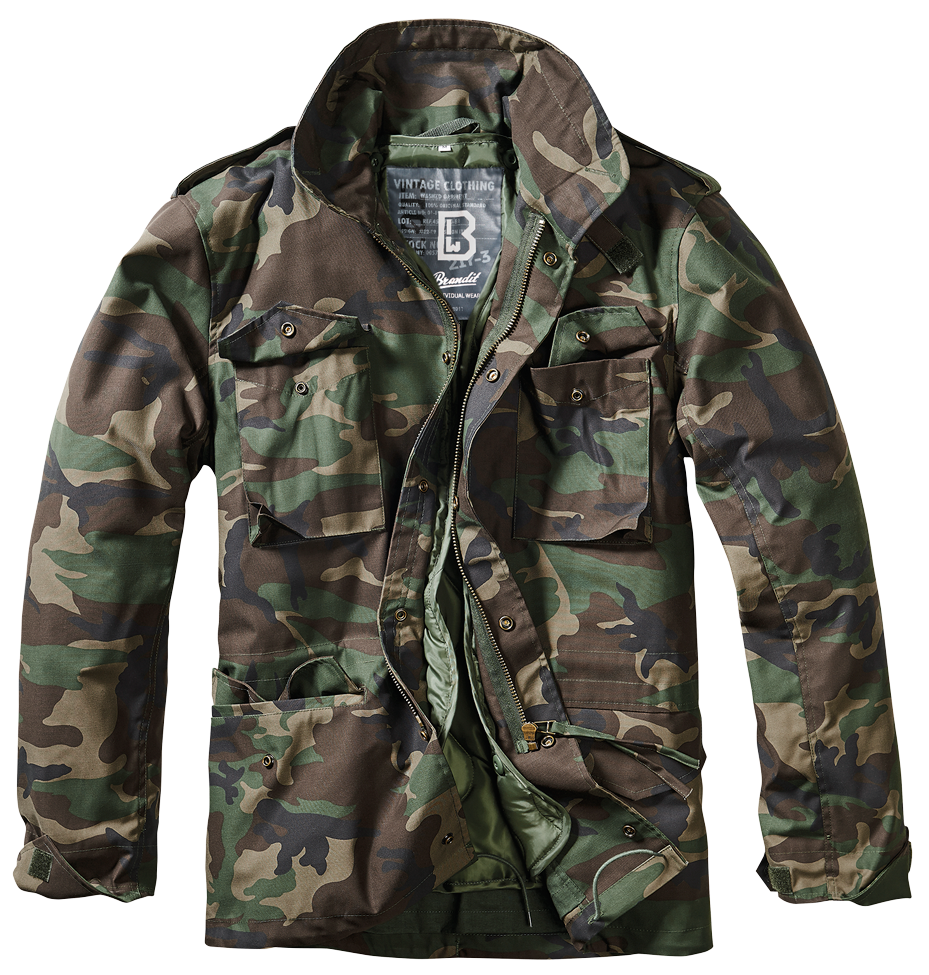 Brandit M-65 Classic Field Jacket: Woodland Camo