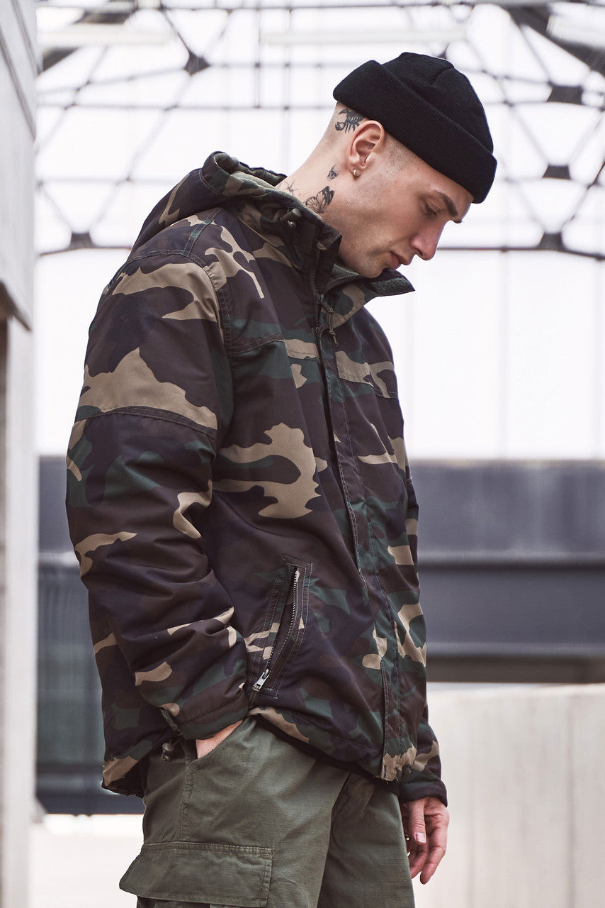 Brandit Fleece-Lined Full Zip Windbreaker