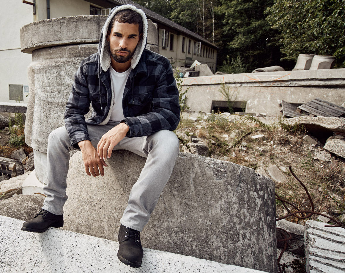 Brandit Sherpa-Lined Flannel Lumber Jacket