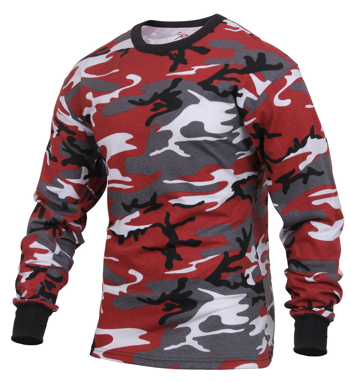Rothco Long Sleeve Color Camo T-Shirt: Red Camo