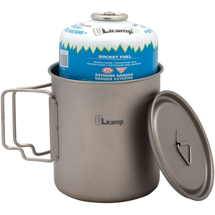 Olicamp Titanium Space Saver Mug with Lid