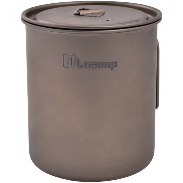 Olicamp Titanium Space Saver Mug with Lid