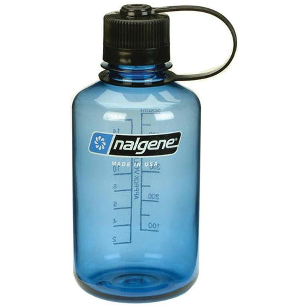 Nalgene 16oz Narrow Mouth Bottle: Blue / Black