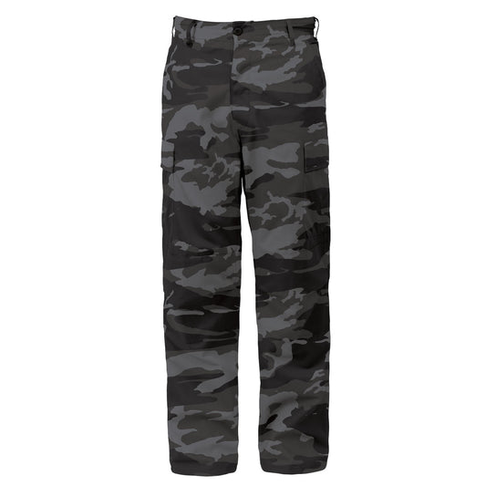 Rothco Color Camo Tactical BDU Pants: Black Camo