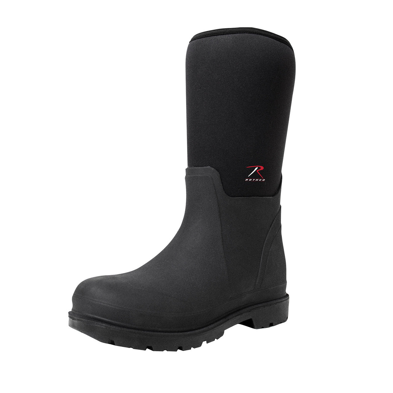 Rothco Waterproof Rubber Boots: Black