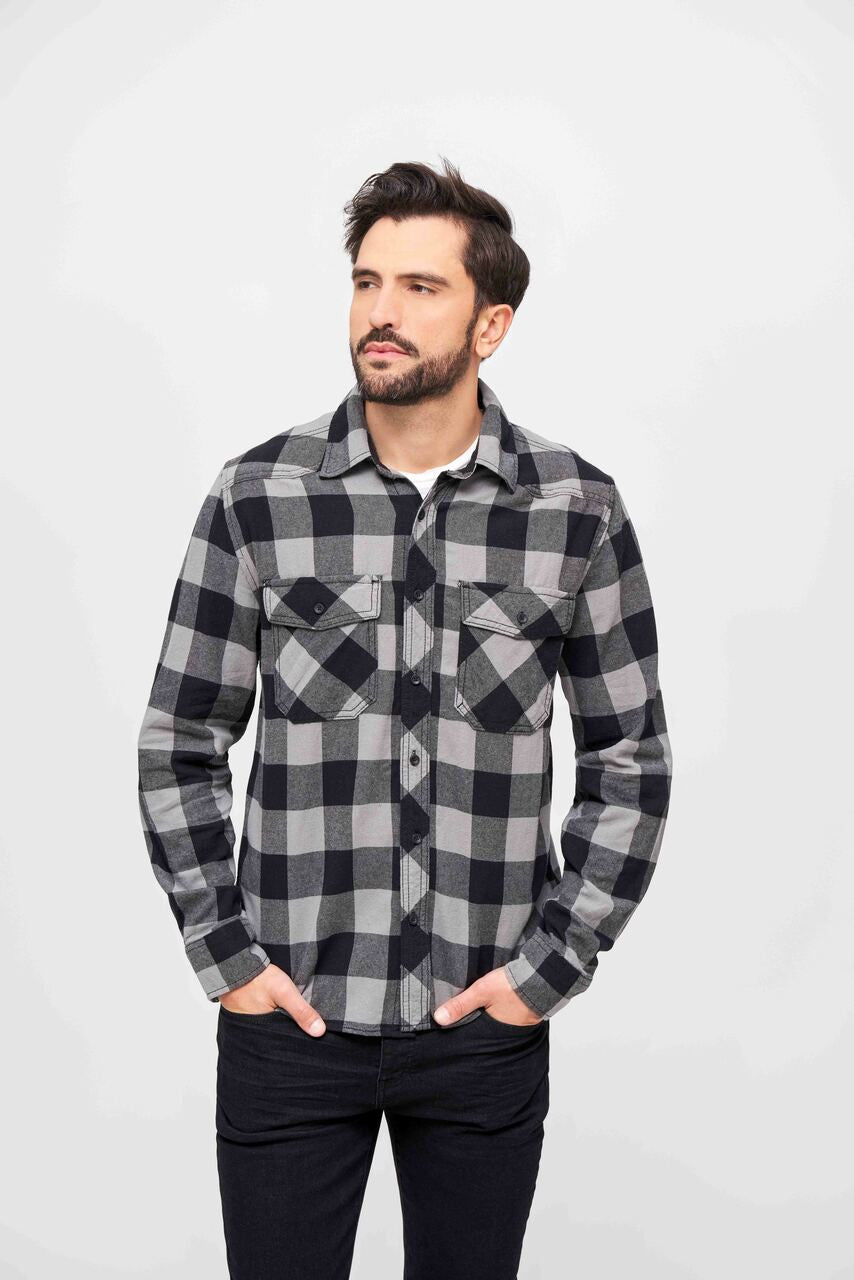 Brandit Flannel Check Shirt Long Sleeve