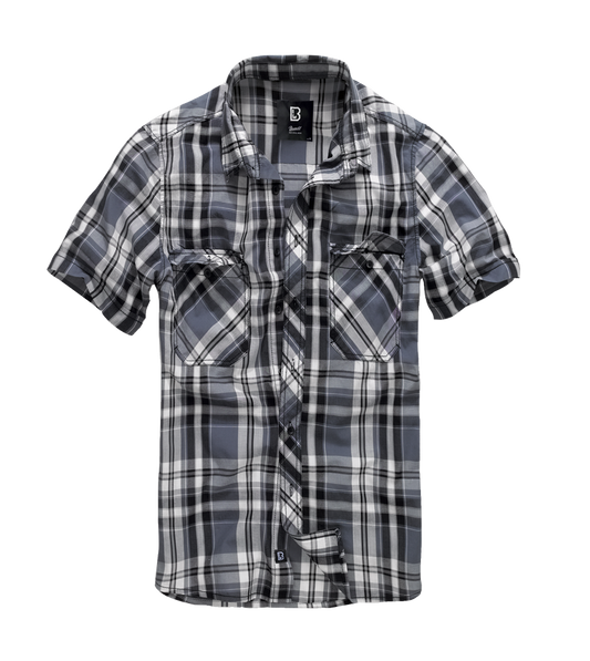 Brandit Essential Shirt Short Sleeve: Anthracite / Black