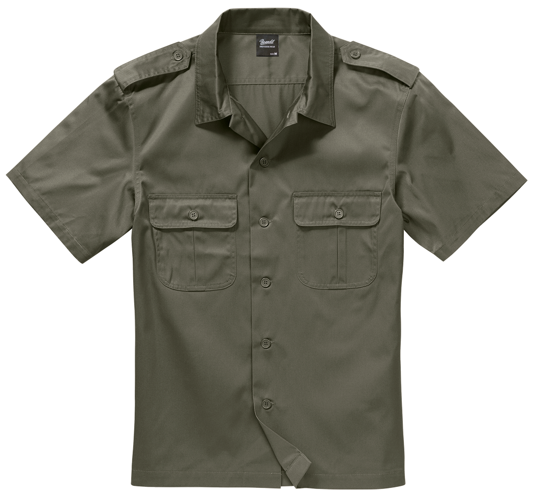 Brandit Worker Shirt Short Sleeve: Olive Drab