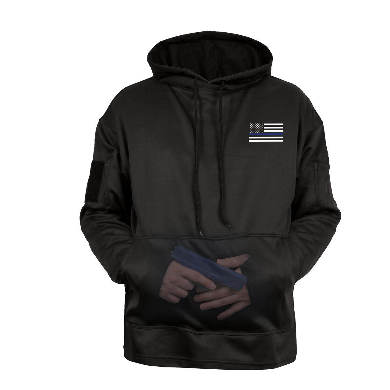 Rothco Honor and Respect Thin Blue Line Concealed Carry Hoodie