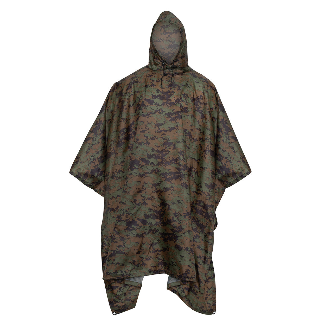 Rothco Military Ripstop Rain Poncho: Olive Drab