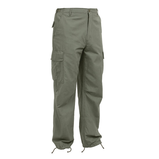 Rothco Vintage Vietnam Fatigue Pants: Olive Drab
