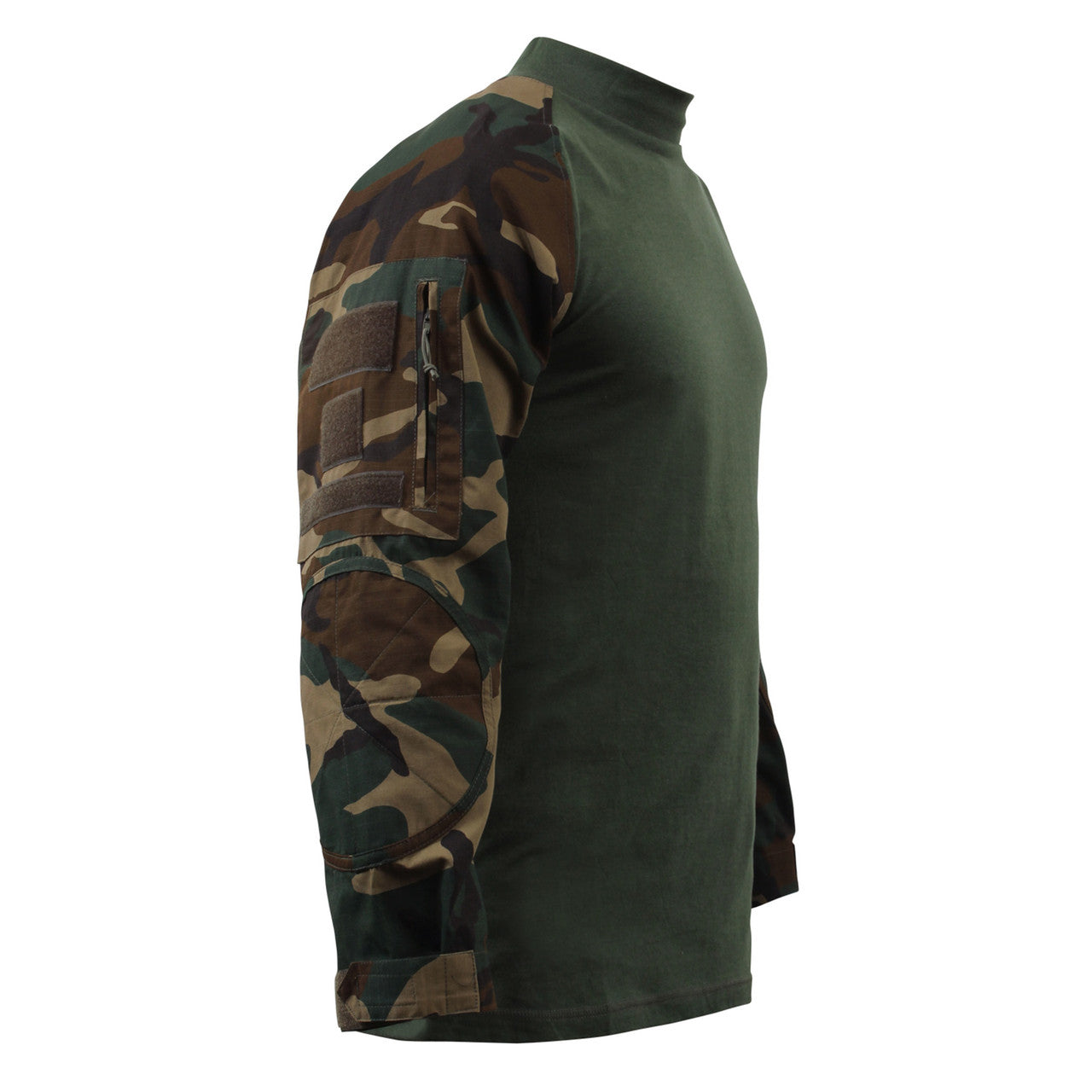 Rothco Tactical Airsoft Combat Shirt: Woodland Camo