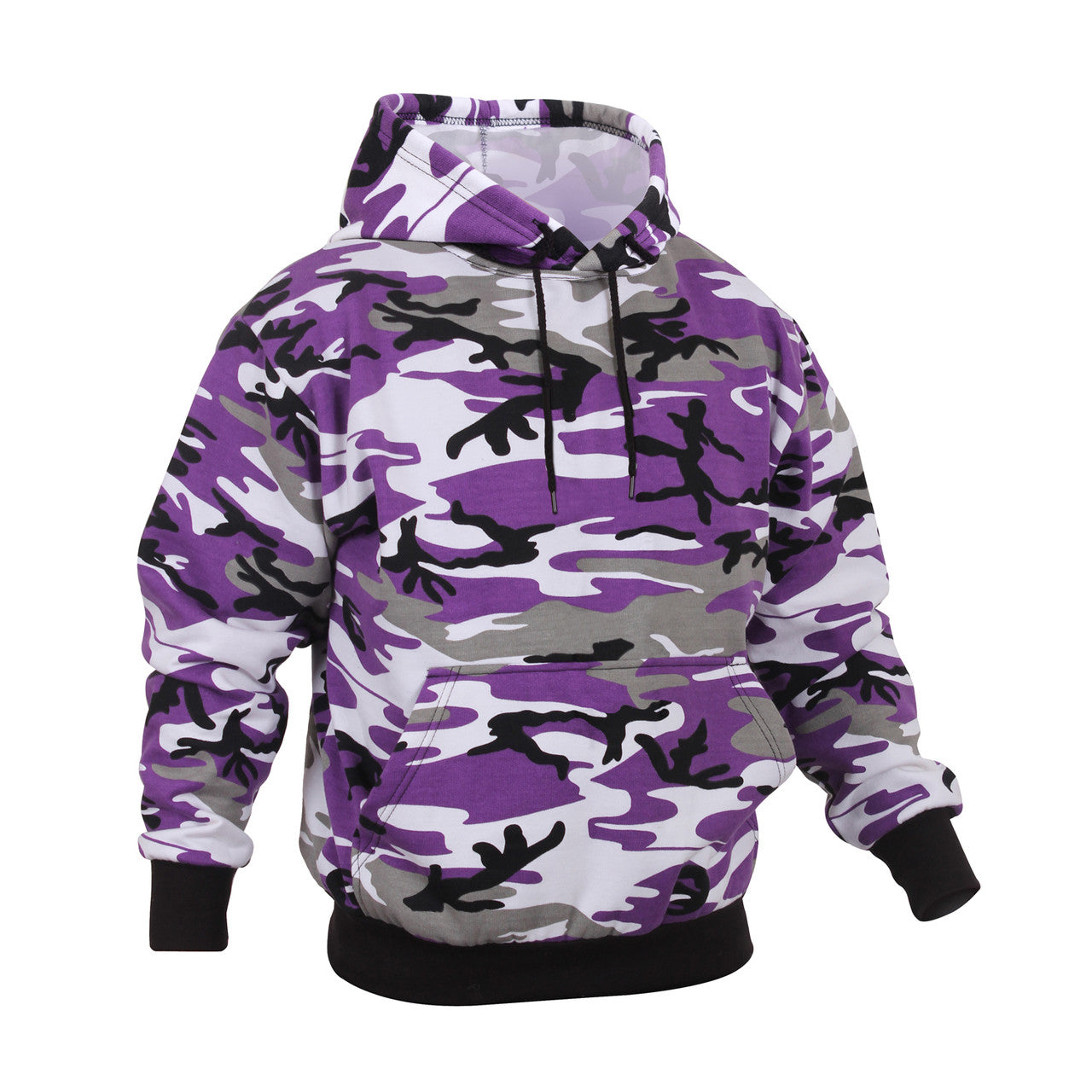 Rothco Camo Pullover Hooded Sweatshirt: Ultra Violet Camo