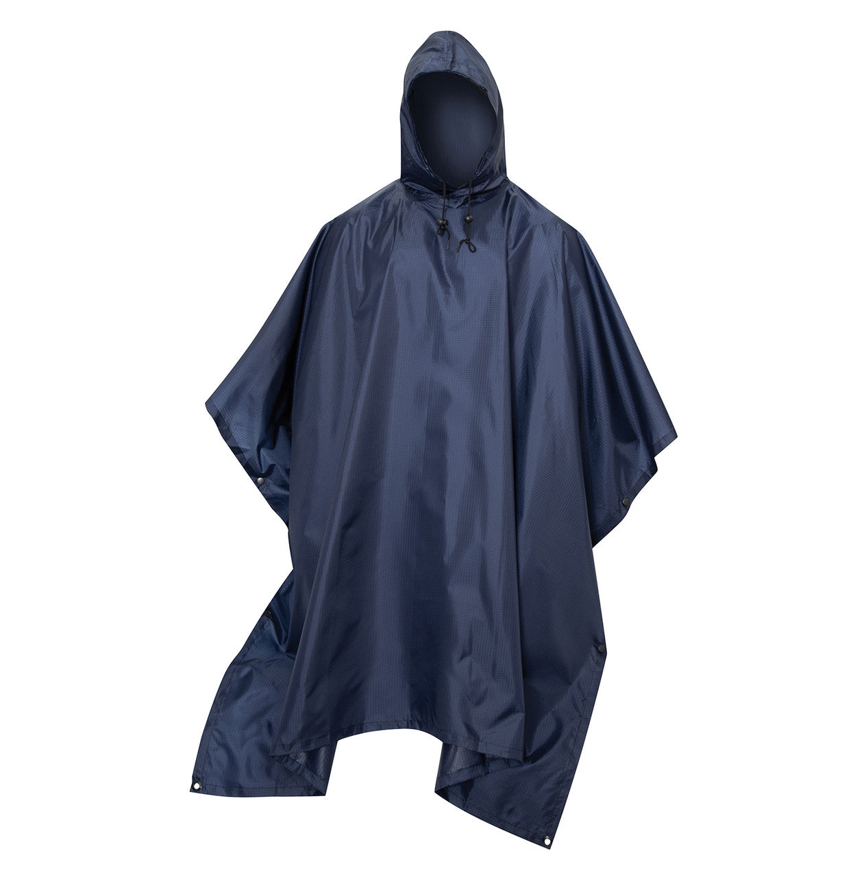 Rothco Military Ripstop Rain Poncho: Navy Blue