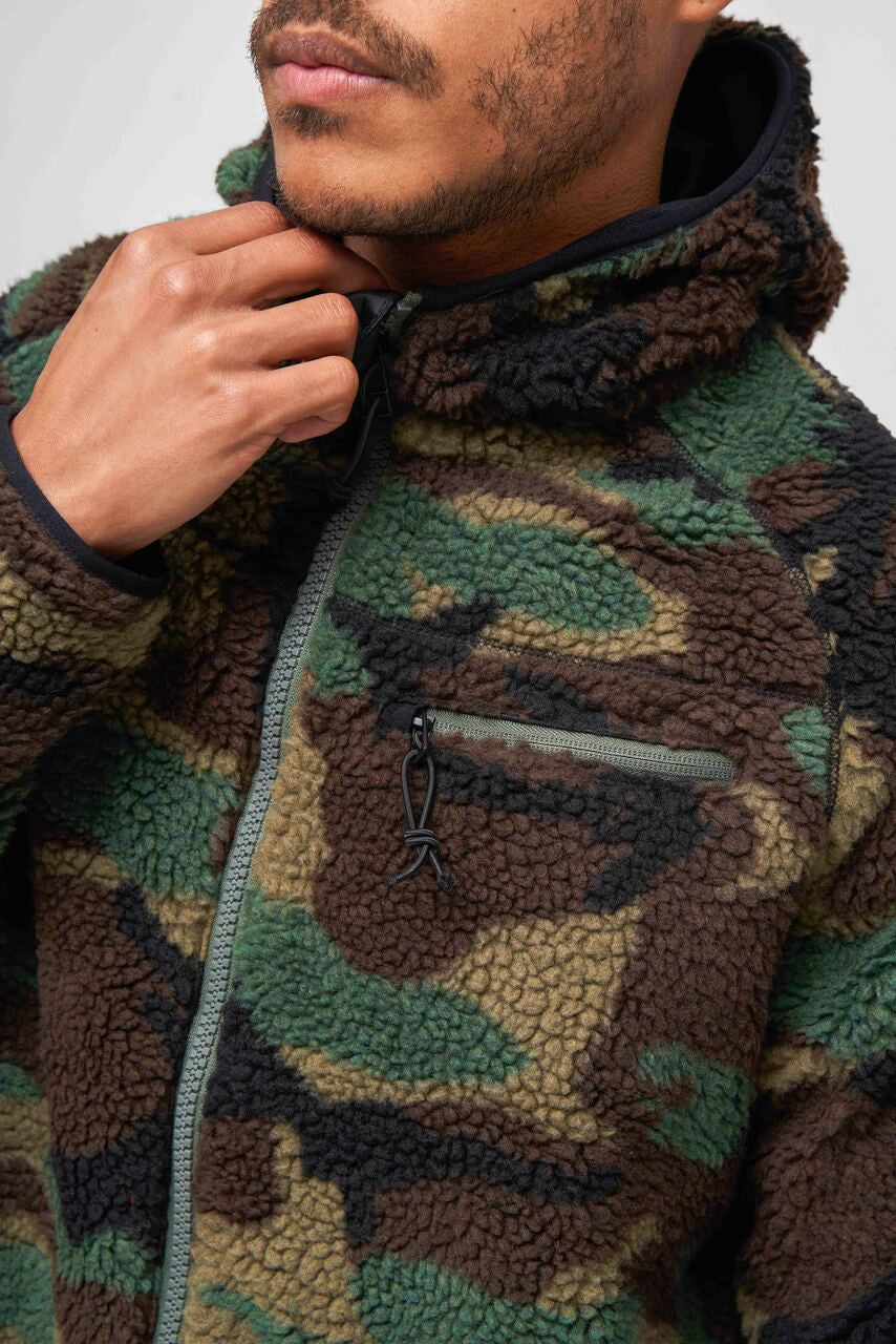Brandit Hooded Fleece Full Zip Jacket