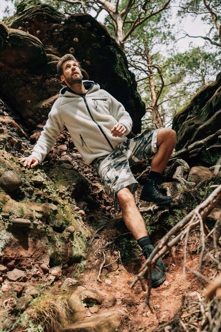 Brandit Hooded Fleece Full Zip Jacket
