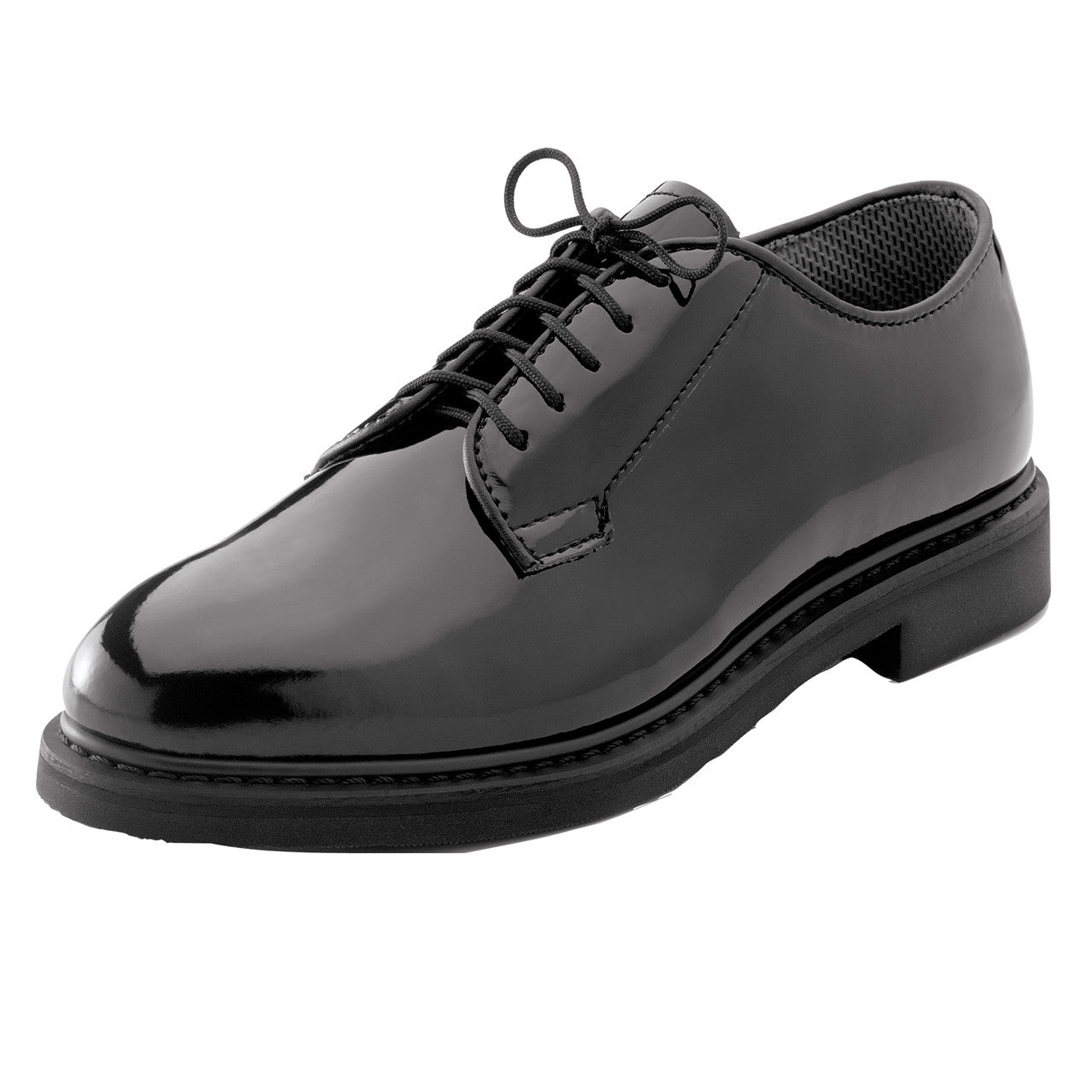 Rothco Uniform Hi-Gloss Oxford Dress Shoe: Black