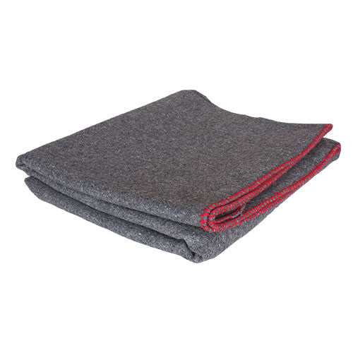 Fox Gray/Red Wool Camp Blanket