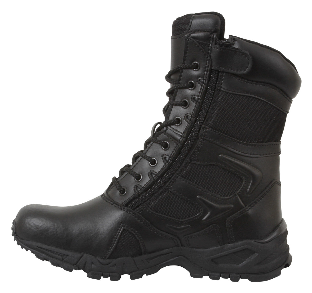 Rothco 8" Forced Entry Deployment Boot With Side Zipper: Black
