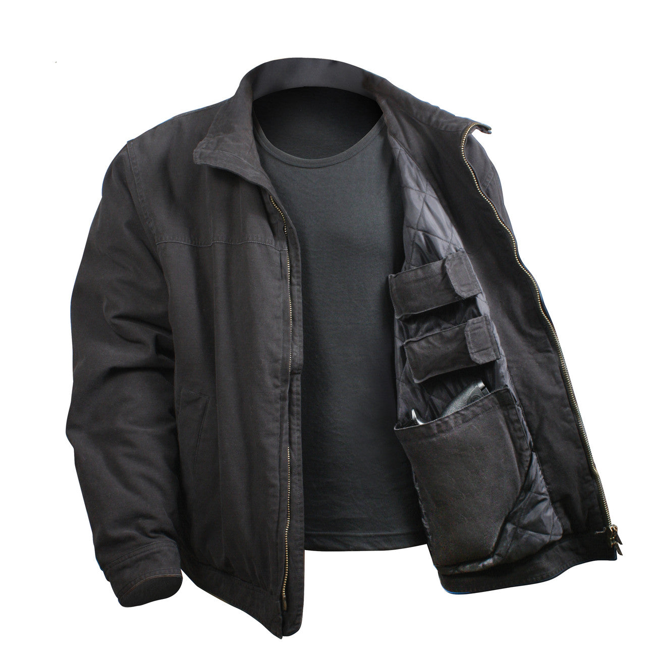 Rothco Concealed Carry 3 Season Jacket: Black