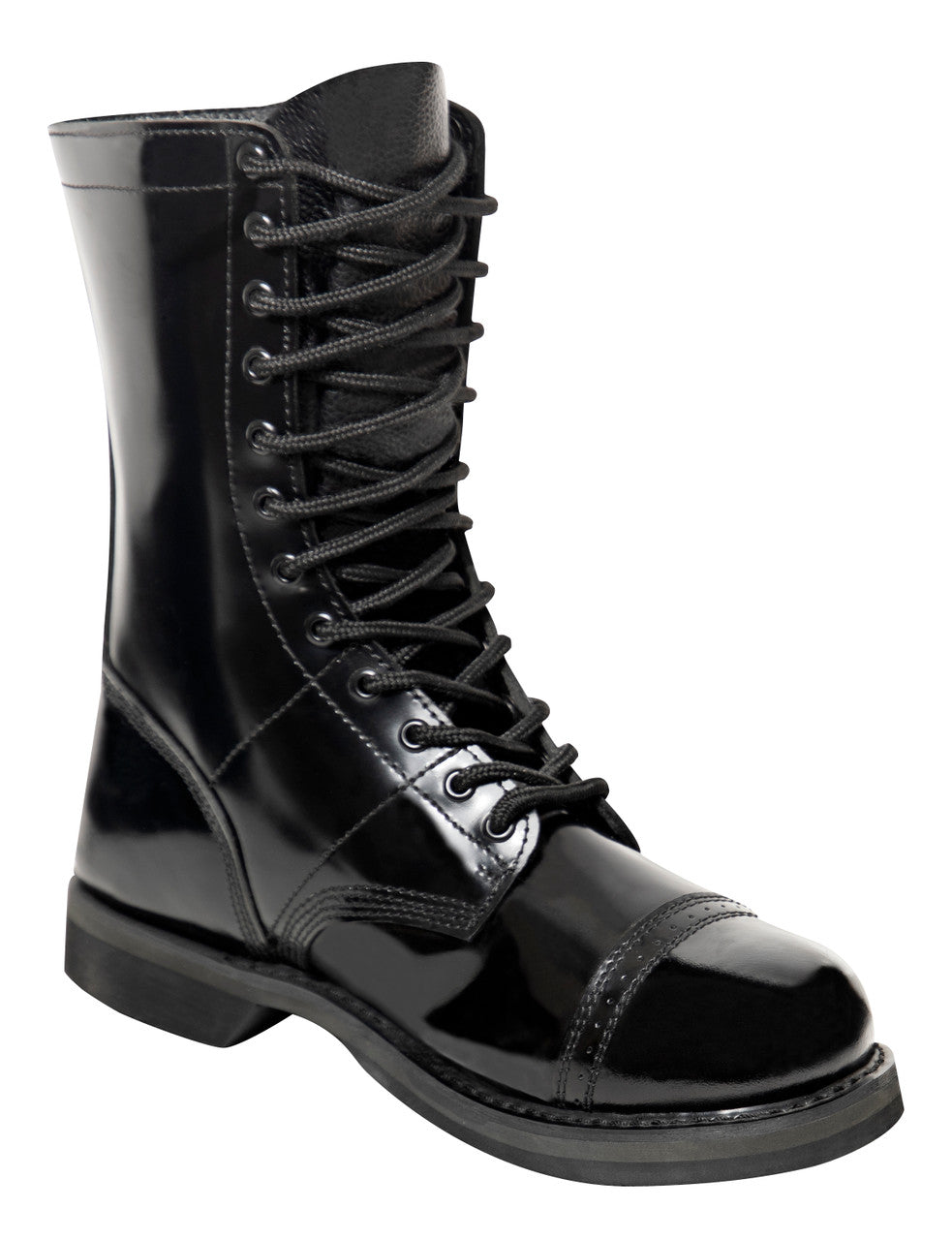 Rothco 10" Black Leather Jump Boot