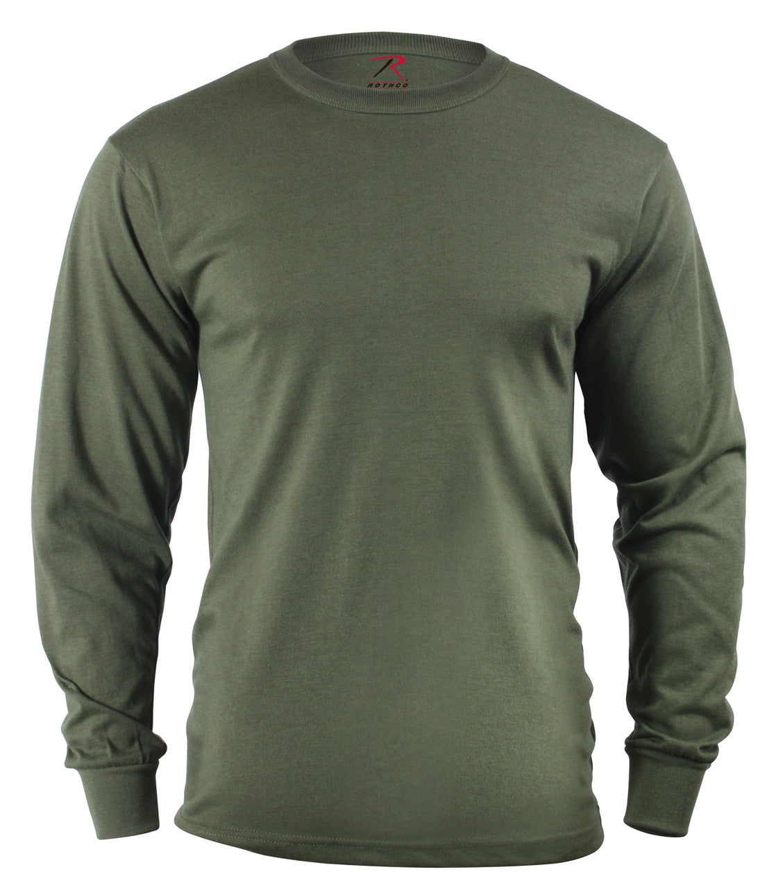 Rothco Long Sleeve Solid T-Shirt: Olive Drab