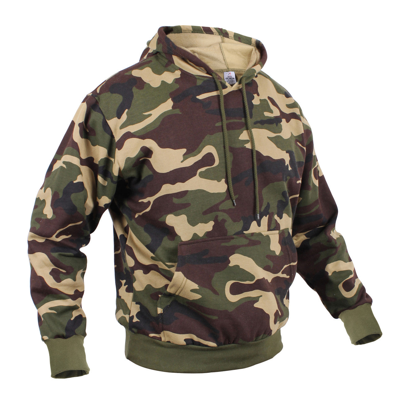 Rothco Camo Pullover Hooded Sweatshirt: Woodland Camo
