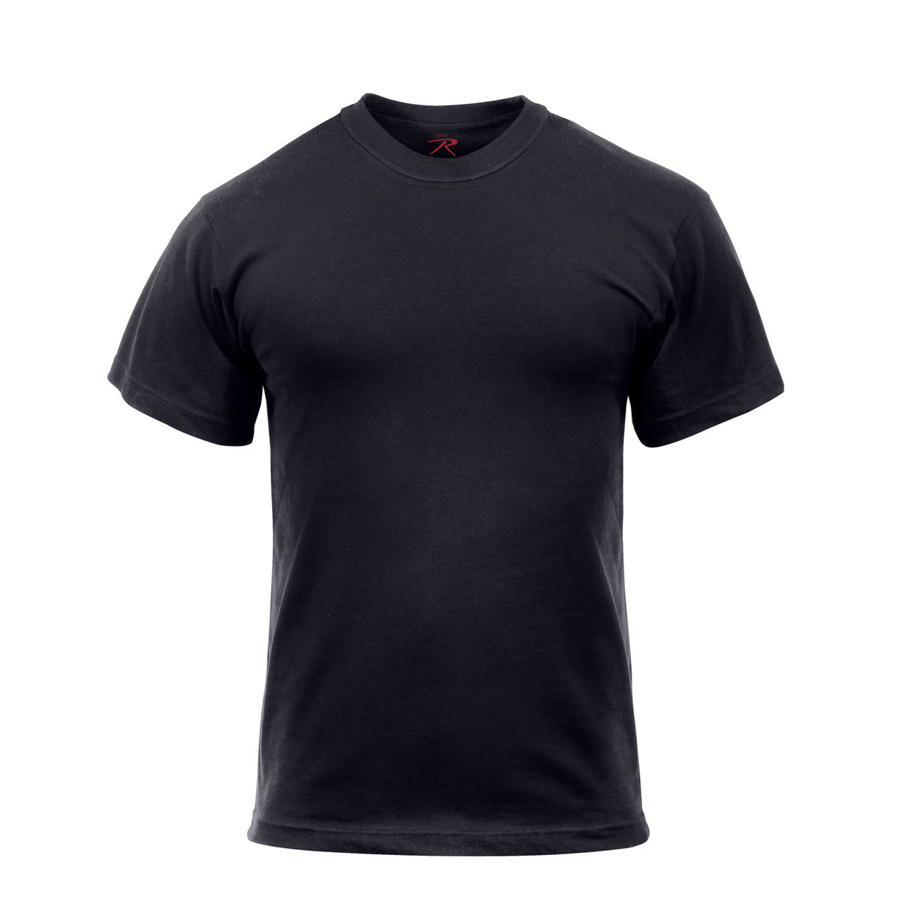Rothco Solid Color Cotton/Poly T-Shirt: Black